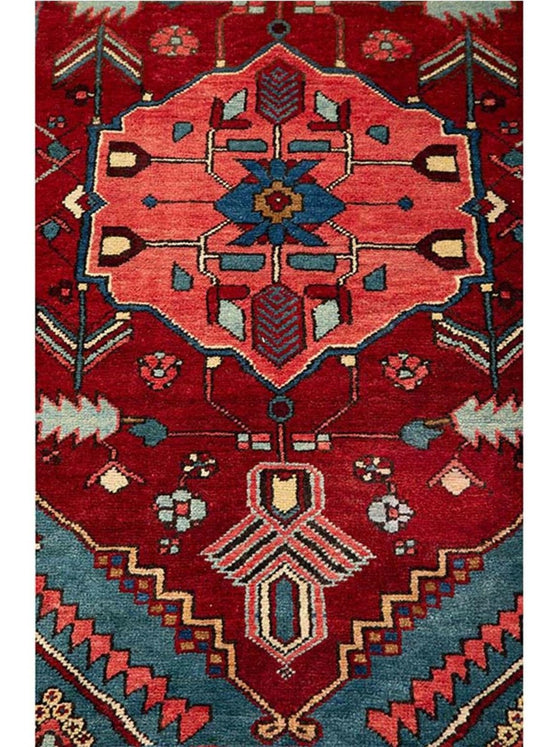 3x15 Old Persian Heriz Runner Rug  - 110777.