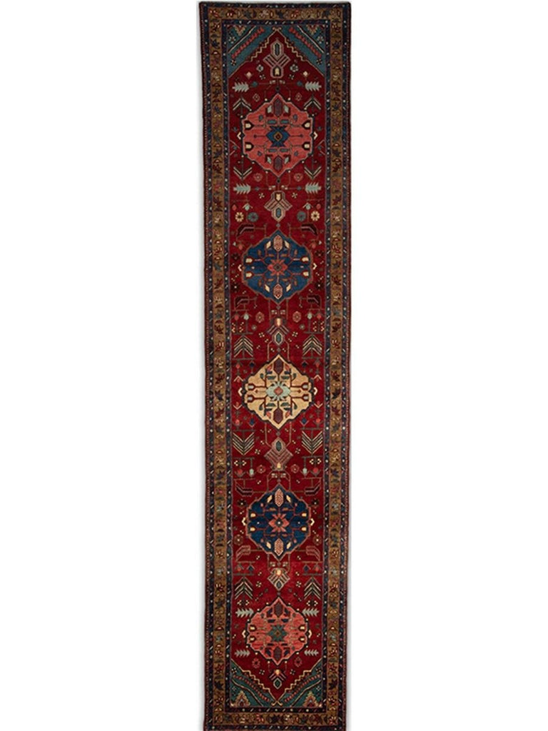 3x15 Old Persian Heriz Runner Rug  - 110777.