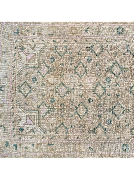 3x17 Old Persian Hamedan Runner Rug - 107425.