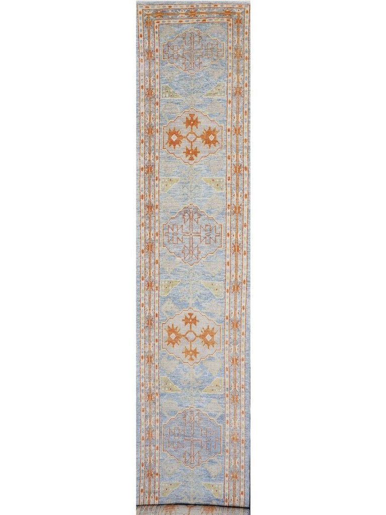 3x17 Turkish Oushak Runner Rug - 111147.