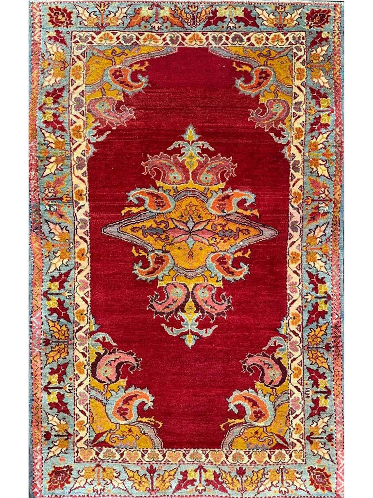 3x5 Antique Turkish Kirshahir Area Rug - 111202.