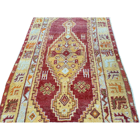 3x5 Antique Turkish Oushak Area Rug - 111201.