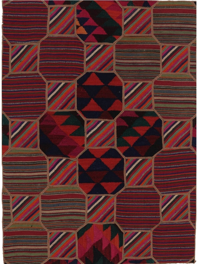 3x5 Patchwork Persian Area Rug - 109396.