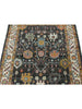 Persian Shiraz Area Rug - 3.4x4.9 - Black Ivory - 109813.