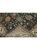Persian Shiraz Area Rug - 3.4x4.9 - Black Ivory - 109813.