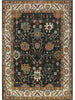 Persian Shiraz Area Rug - 3.4x4.9 - Black Ivory - 109813.