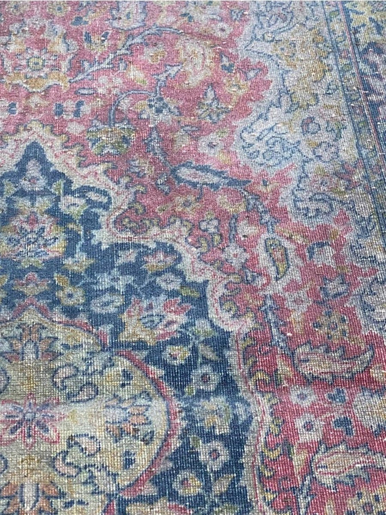 3x6 Antique Persian Tabriz Area Rug - 108533.