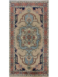  3x6 Old Persian Heriz Area Rug - 110563.