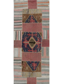  3x7 Patchwork Persian Runner - 109139.