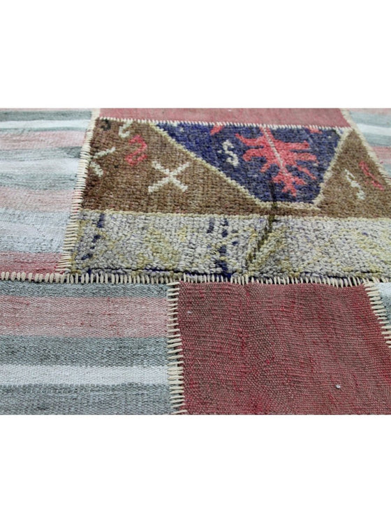 3x7 Patchwork Persian Runner - 109139.