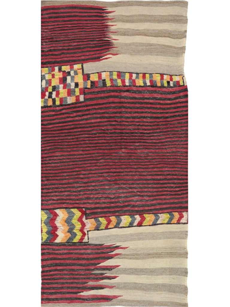 Persian Kilim Area Rug - 3.5x7.5 - Multi - 109464.