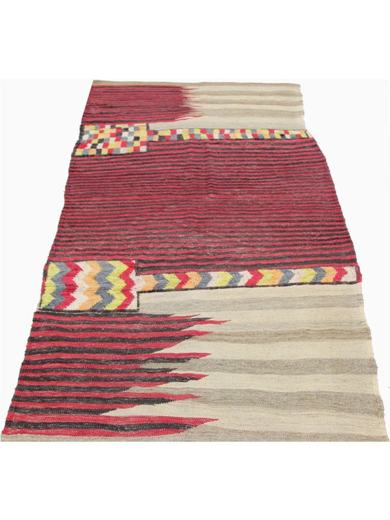 Persian Kilim Area Rug - 3.5x7.5 - Multi - 109464.