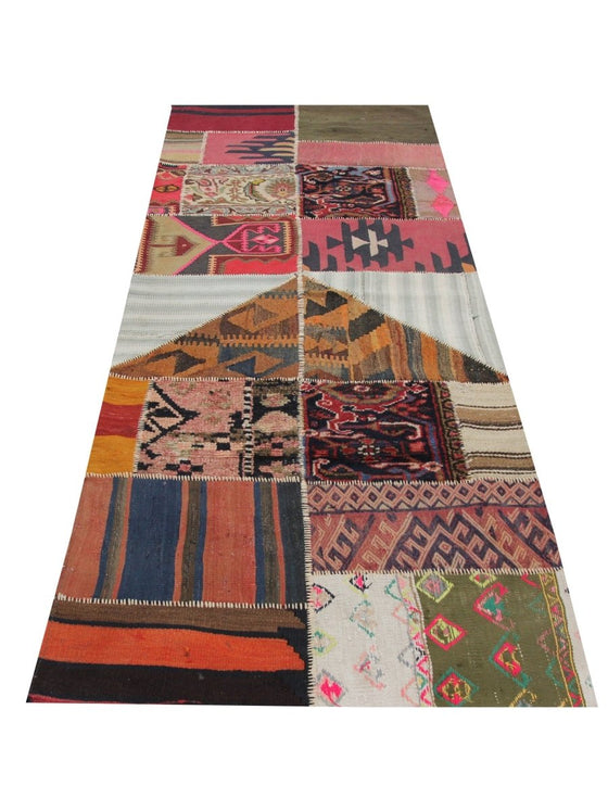 3x8 Patchwork Persian Runner - 109106.