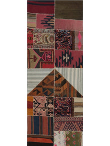  3x8 Patchwork Persian Runner - 109106.