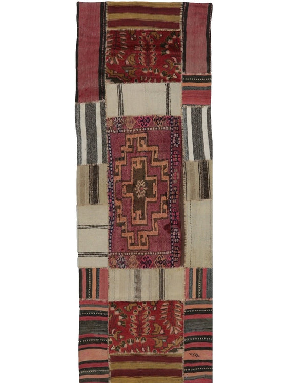 3x8 Patchwork Persian Runner - 109180.