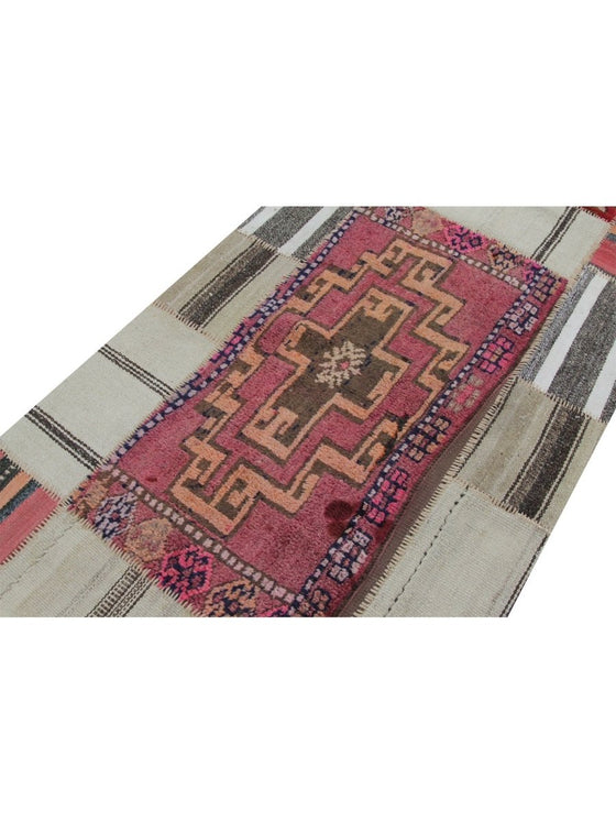 3x8 Patchwork Persian Runner - 109180.