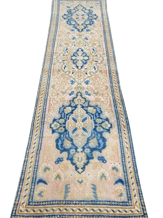 3x9 Old Persian Karajeh Runner - 101494.