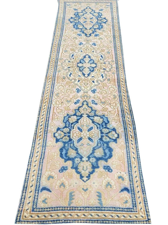 3x9 Old Persian Karajeh Runner - 101494.