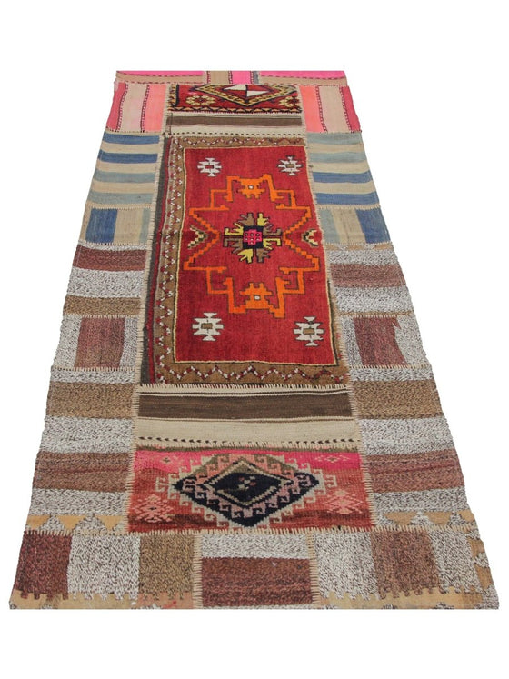 3x9 Patchwork Persian Runner - 109126.