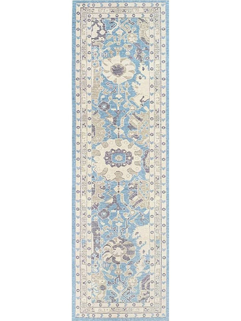 3x9 Turkish Oushak Runner Rug - 111234.