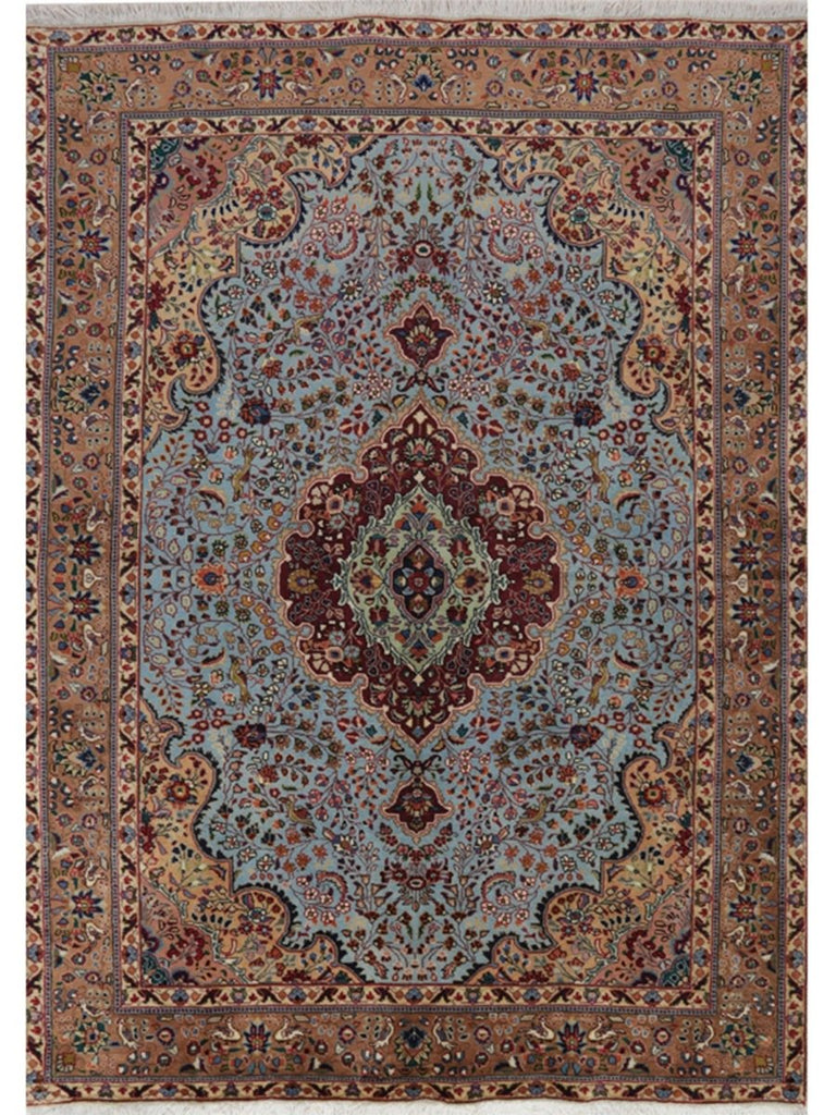 4'7 x 6'9 Old Persian Tabriz Masterpiece Rug - 110572.