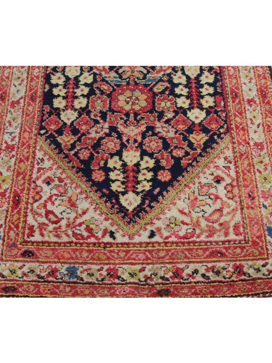 4x10 Antique Persian Hamedan Runner - 102195.