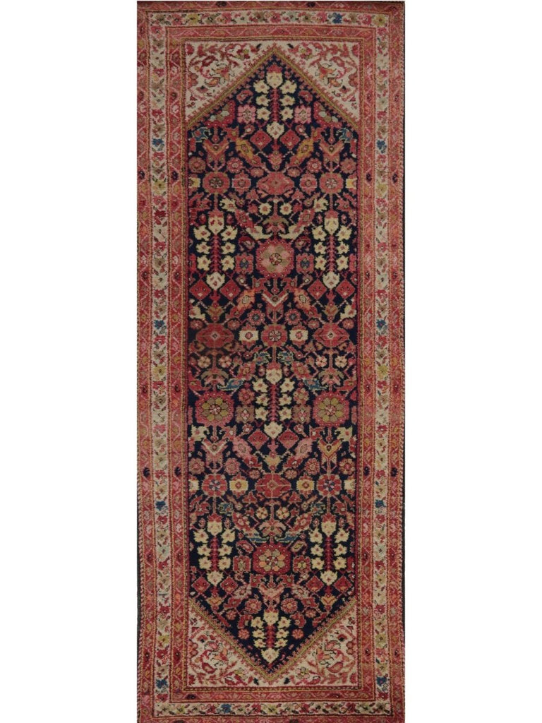 4x10 Antique Persian Hamedan Runner - 102195.