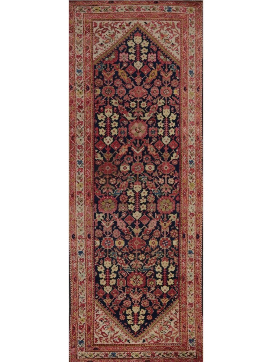 4x10 Antique Persian Hamedan Runner - 102195.