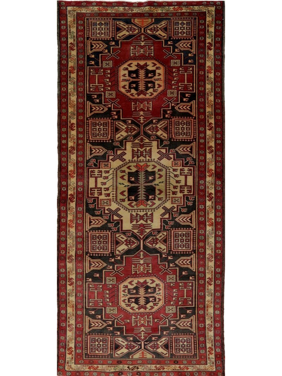 4x10 Old Persian Ardabil Area Rug - 110530.