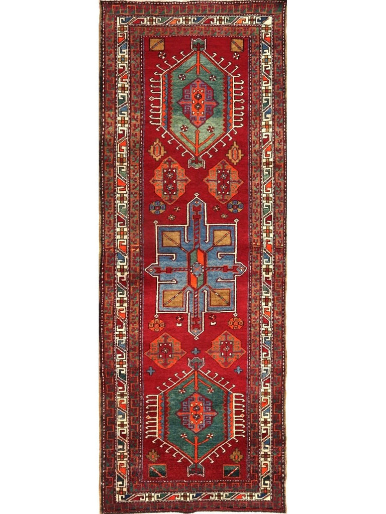 4x10 Old Persian Heriz Runner - 110403.