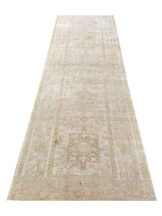 4x11 Antique Persian Heriz Runner - 101504.