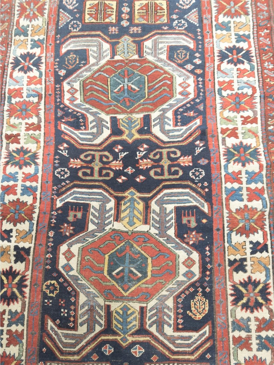 Rusk Color Rug Runners 4x11 Antique Russian Runner Rug | RenCollection Rugs