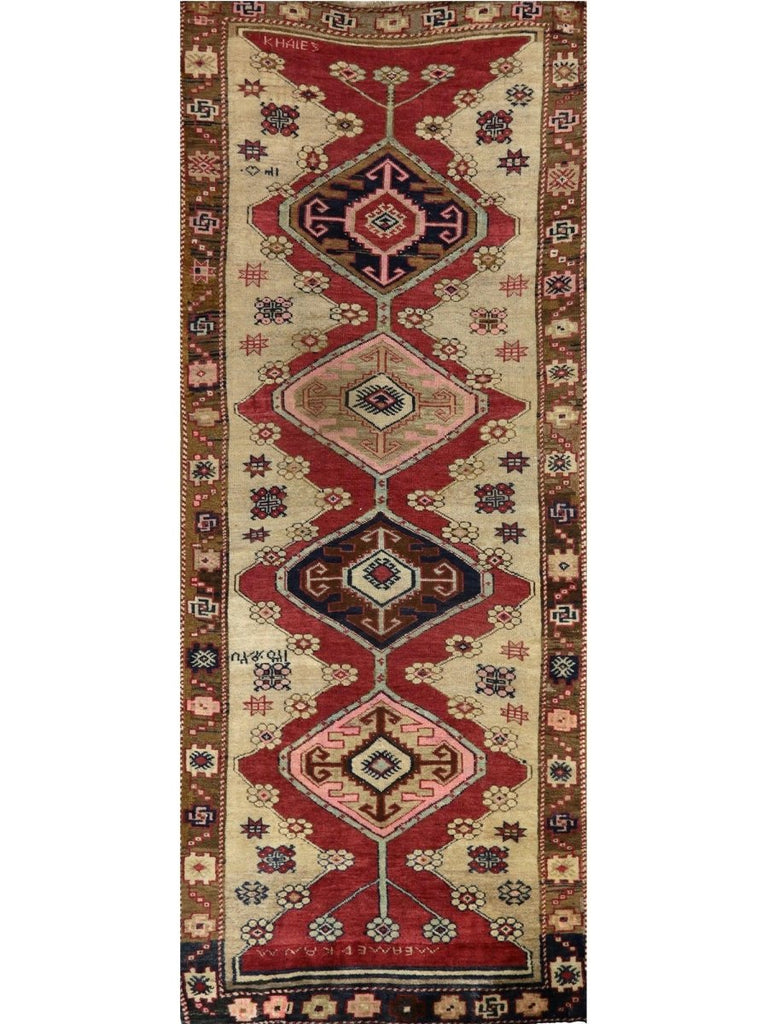 4x11 Old Persian Malayer Runner Rug - 110575.