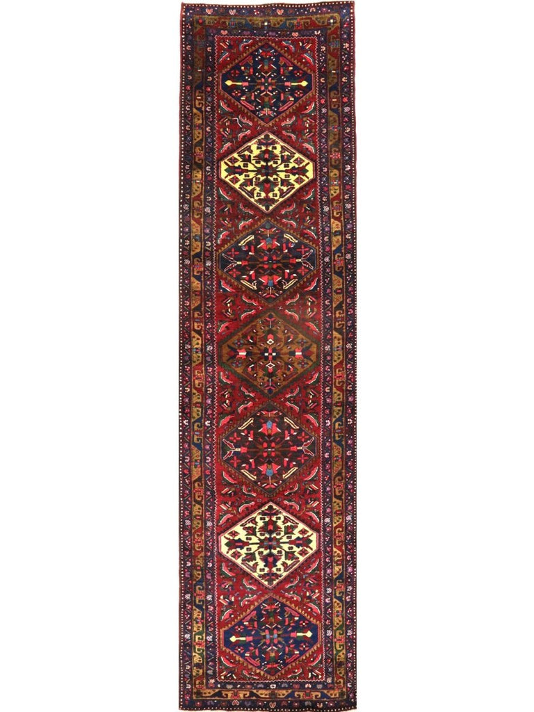 4x15 Old Persian Heriz Runner – 110296.