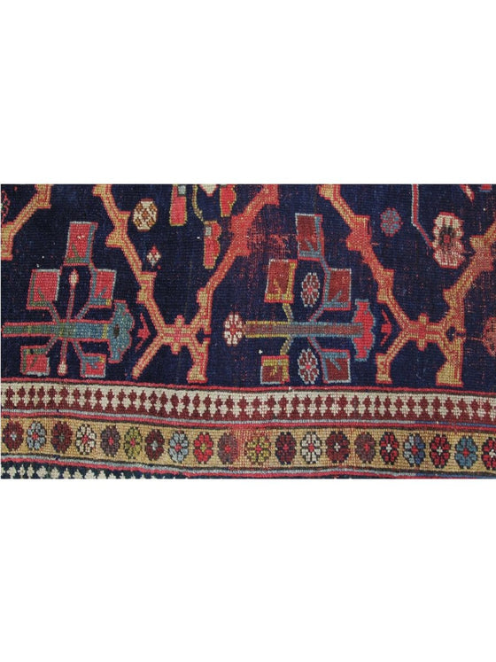 4x18 Antique Persian Malayer Area Rug - 109364.