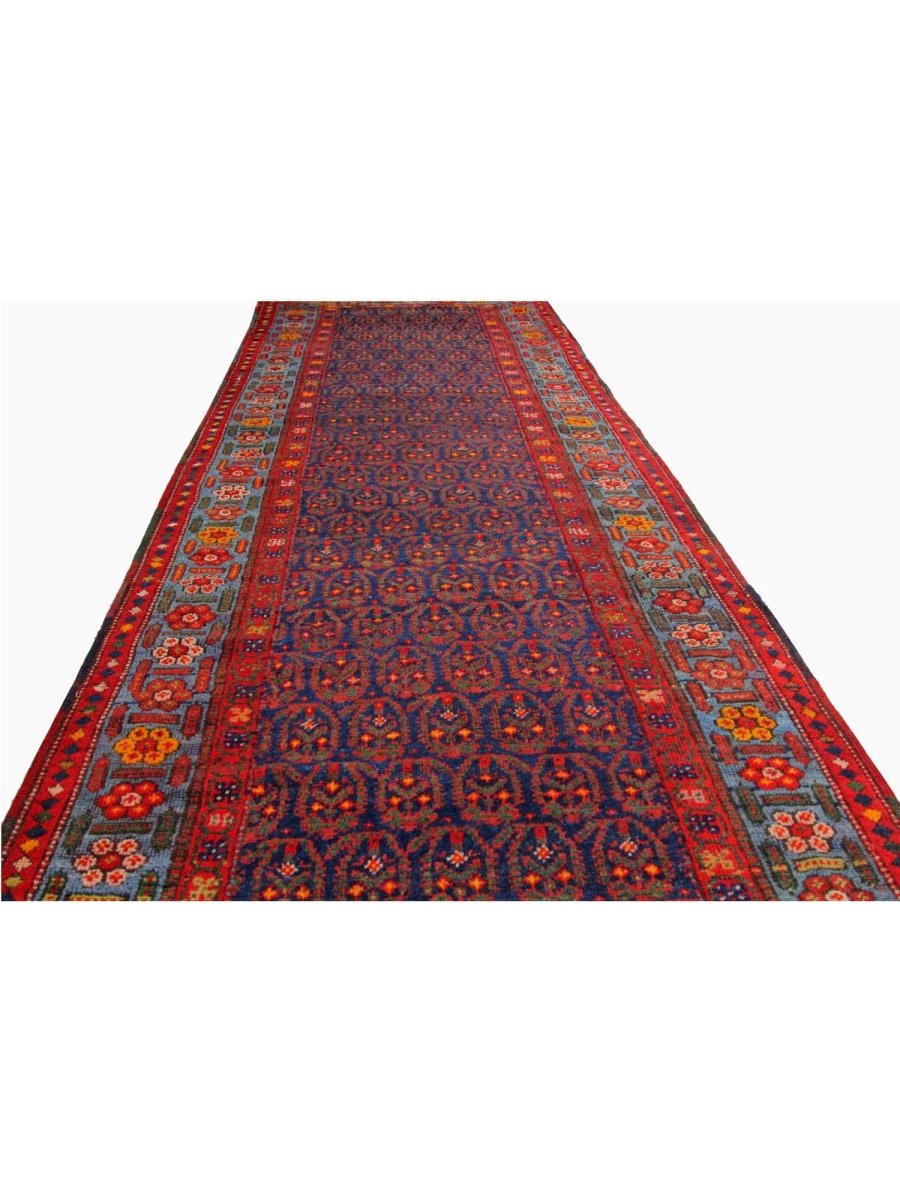 4x18 Rug 4x18 Old Persian Kurdish Runner Rug - Hand Knotted Wool Rug – RenCollection