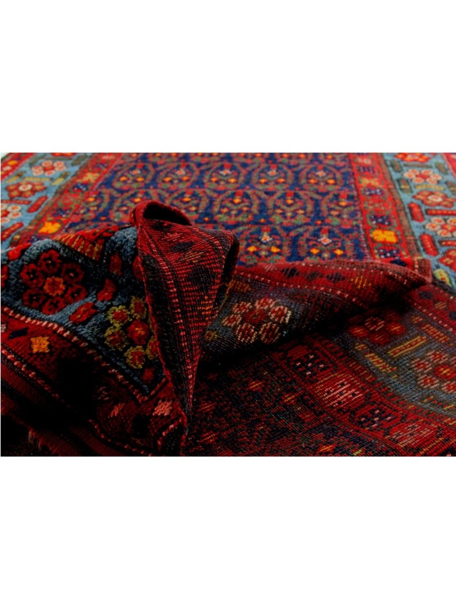 4x18 Rug 4x18 Old Persian Kurdish Runner Rug - Hand Knotted Wool Rug – RenCollection