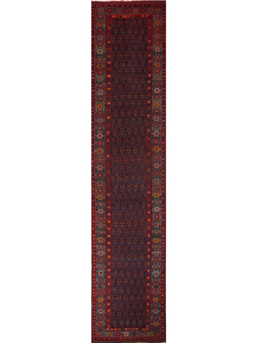 4x18 Rug 4x18 Old Persian Kurdish Runner Rug - Hand Knotted Wool Rug – RenCollection