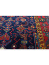 Old Persian Malayer Area Rug - 3.9x17.6 - Navy Rust - 110594.