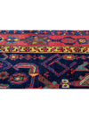 Old Persian Malayer Area Rug - 3.9x17.6 - Navy Rust - 110594.