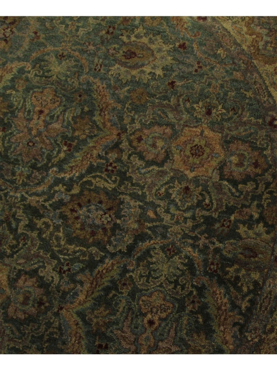 4x4 Round Indian Agra Area Rug - 105414.