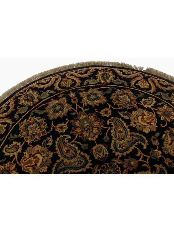 4x4 Round Indian Agra Area Rug - 105542.