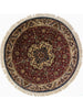 4x4 Round Indian Mughal Area Rug - 106129.