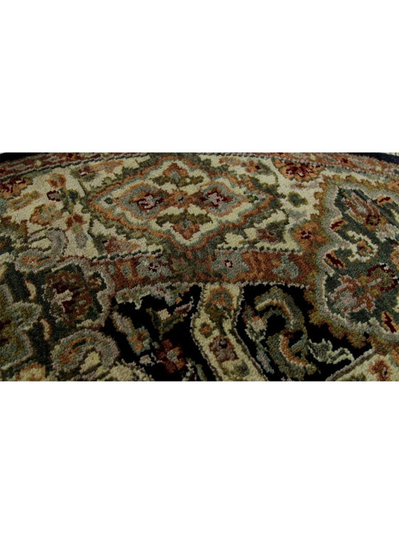 4x4 Round Indian Mughal Area Rug - 106181.