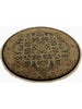 4x4 Round Indian Mughal Area Rug - 106181.
