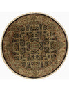 4x4 Round Indian Mughal Area Rug - 106181.