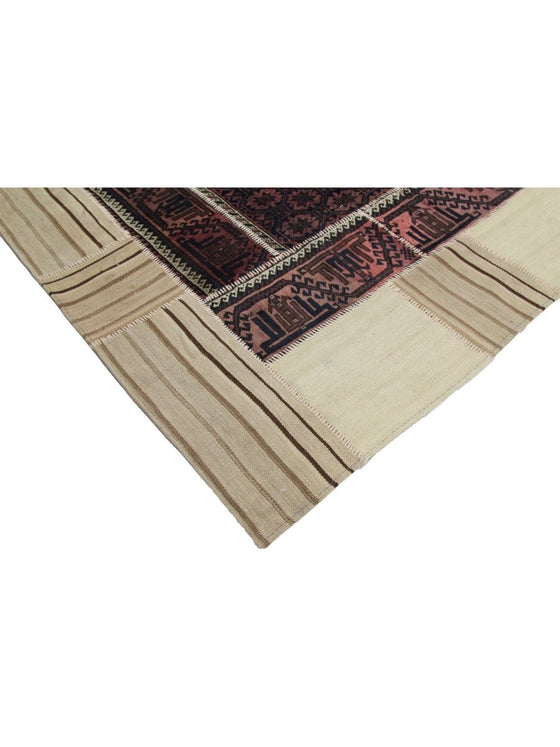 4x5 Patchwork Persian Area Rug - 109087.