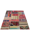 4x5 Patchwork Persian Area Rug - 109163.