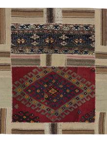  4x5 Patchwork Persian Area Rug - 109190.