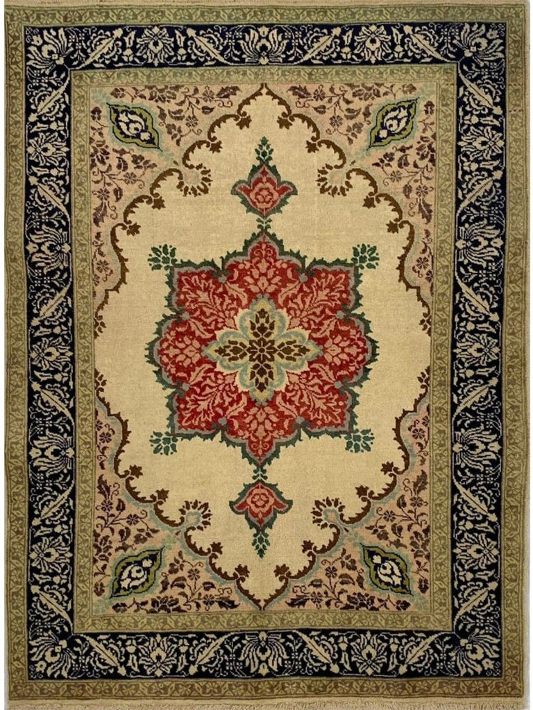 4x6 Old Persian Tabriz Area Rug - 110578.